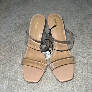 Clear Strap Express Heels